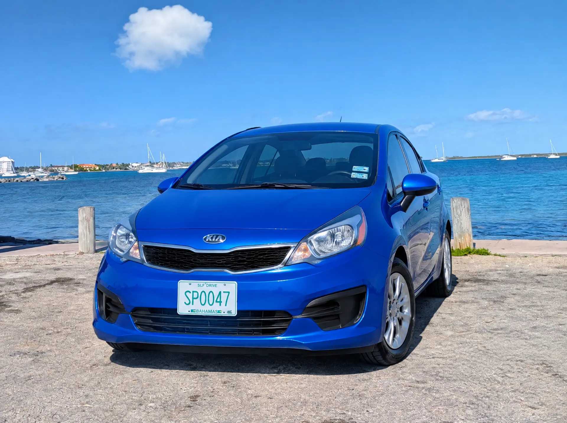 Kia Rio or similar rental car available from A2B Car Rentals in Nassau, Bahamas